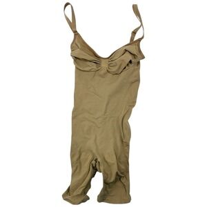 SKIMS Sculpting Mid-Thigh Bodysuit Overbust Butt Lift Shapewear Clay L